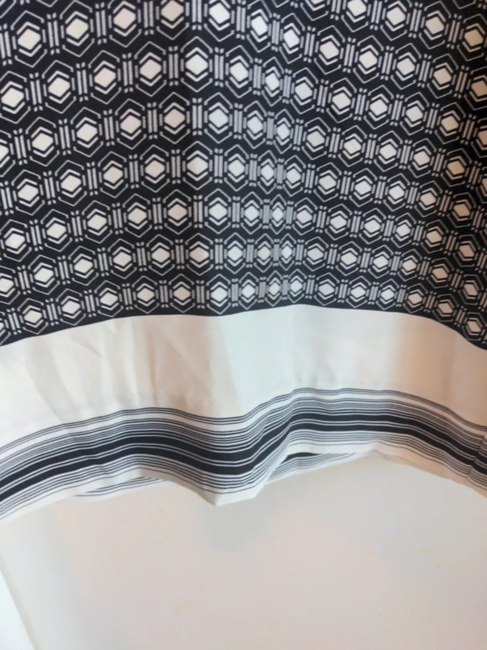 Maxi A-Line Black and White Patterned Skirt - Picture 5 of 5